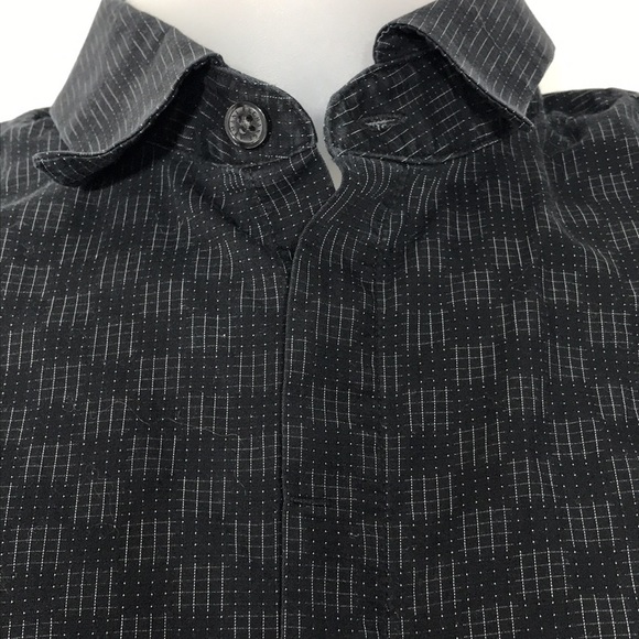 Armani Exchange black long sleeve button down Small mens dress shirt - Picture 3 of 6